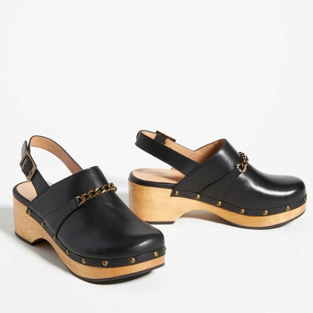 Anthropologie x Silent D Georgia Slingback Heeled Clogs